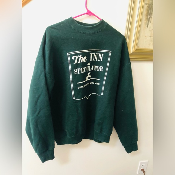The Inn at Speculator New York Sweatshirt Fruit of the Loom Green - Picture 1 of 3